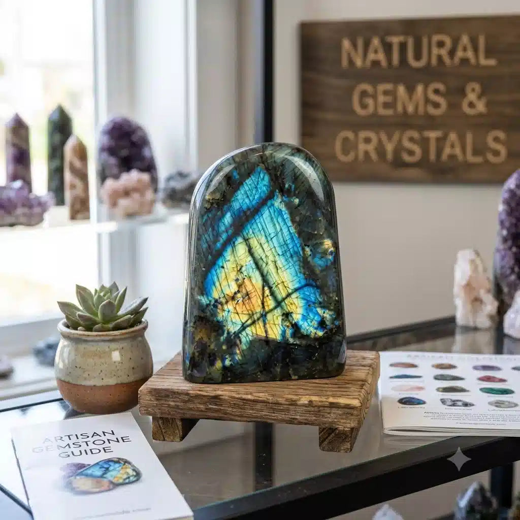 Natural Flash Labradorite Specimen – The Stone of Magic & Transformation