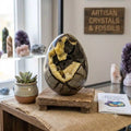 Polished Septarian Dragon Egg – Ancient Geode Statement Piece